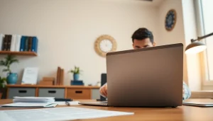 Traducteur professionnel en action dans un bureau à Paris, incarnant le rôle de traducteur assermenté à Paris.