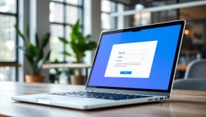 Creating payment links for content creators on a digital interface with a modern workspace.