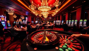 MM88 casino scene featuring vibrant roulette table and excited players betting