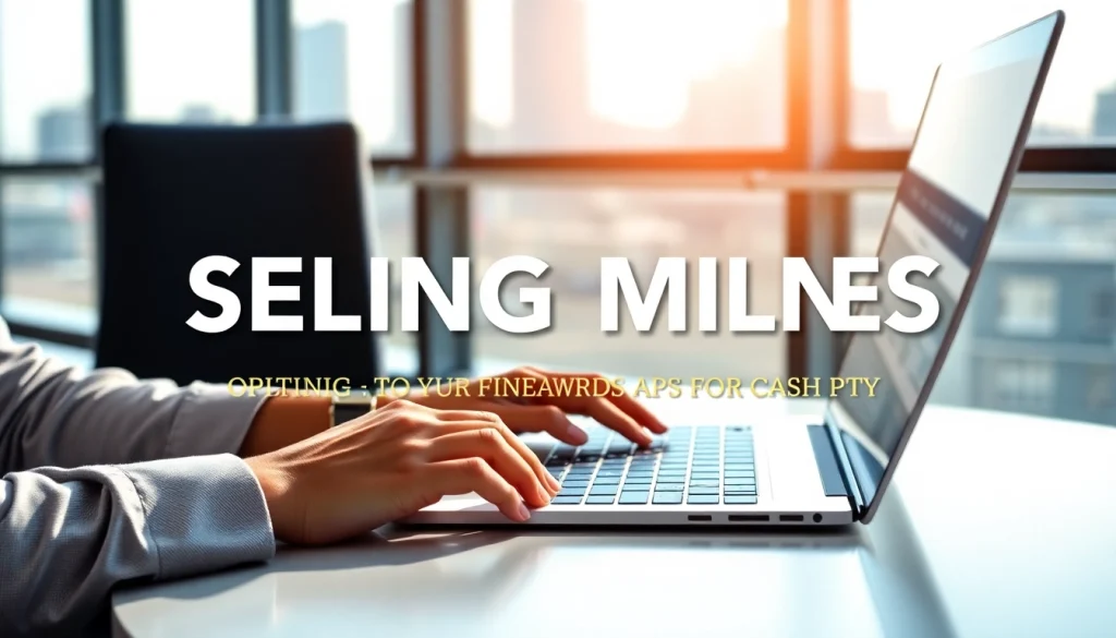 Sell airline miles and points to https://miles123.com for cash in a modern workspace.