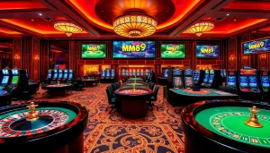 Experience the excitement of MM88 casino gaming with vibrant tables and dynamic players.