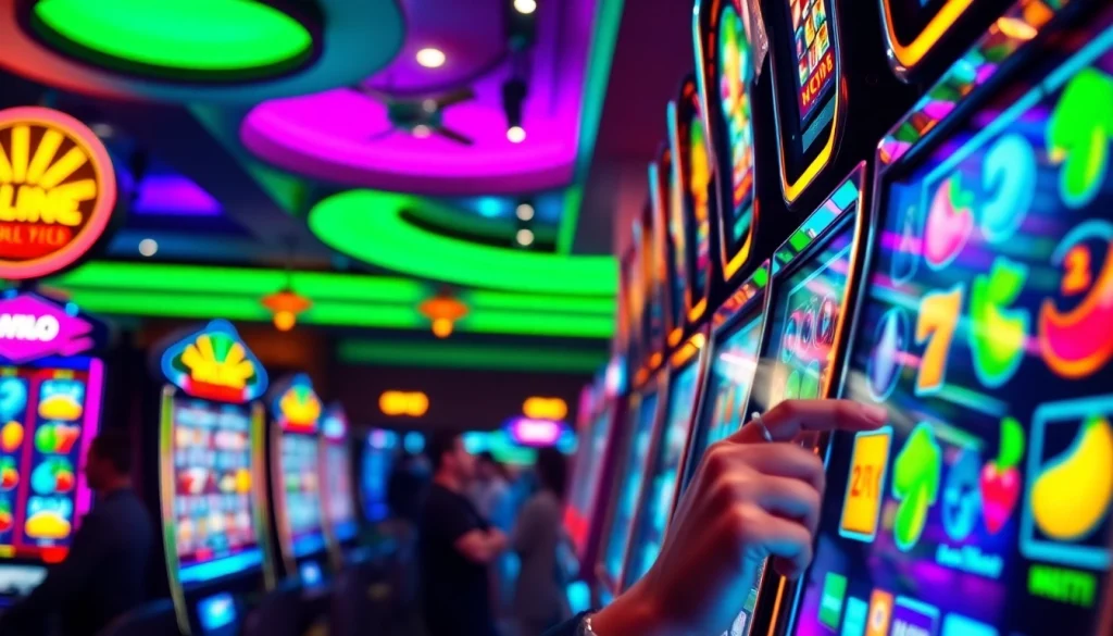 Petanitoto menggoda pemain dengan mesin slot yang menarik perhatian di kasino.