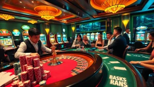 Experience thrilling gameplay at qq88 with vibrant casino tables and engaging players.