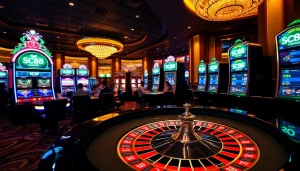 Experience the excitement of SC88 casino gaming with vibrant roulette and slot machines.