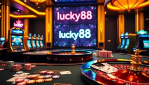 Experience thrilling gameplay at lucky88 with vibrant casino tables and exciting slot machines.