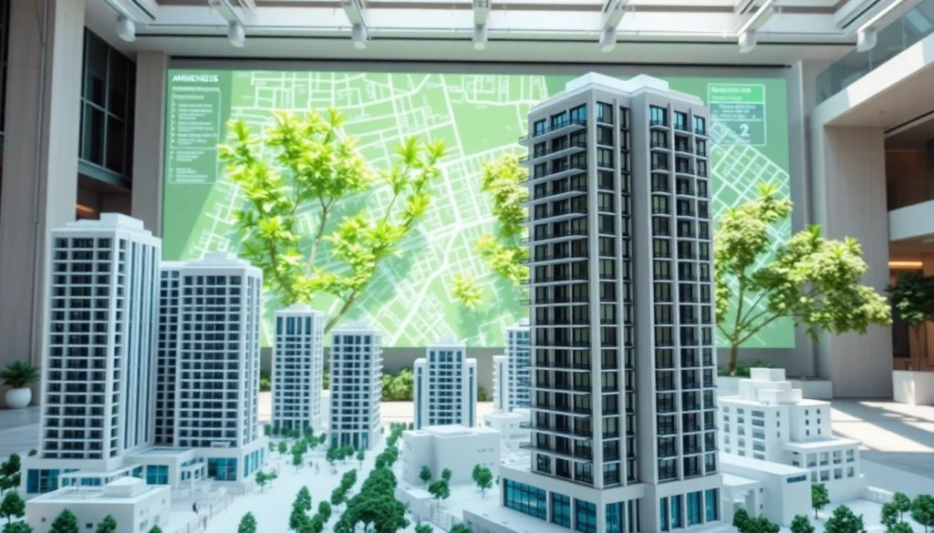 View top condos featured at https://newdeveloperlaunch.sg with stunning architectural models and urban scenery.