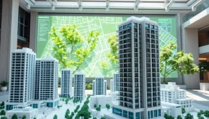 View top condos featured at https://newdeveloperlaunch.sg with stunning architectural models and urban scenery.