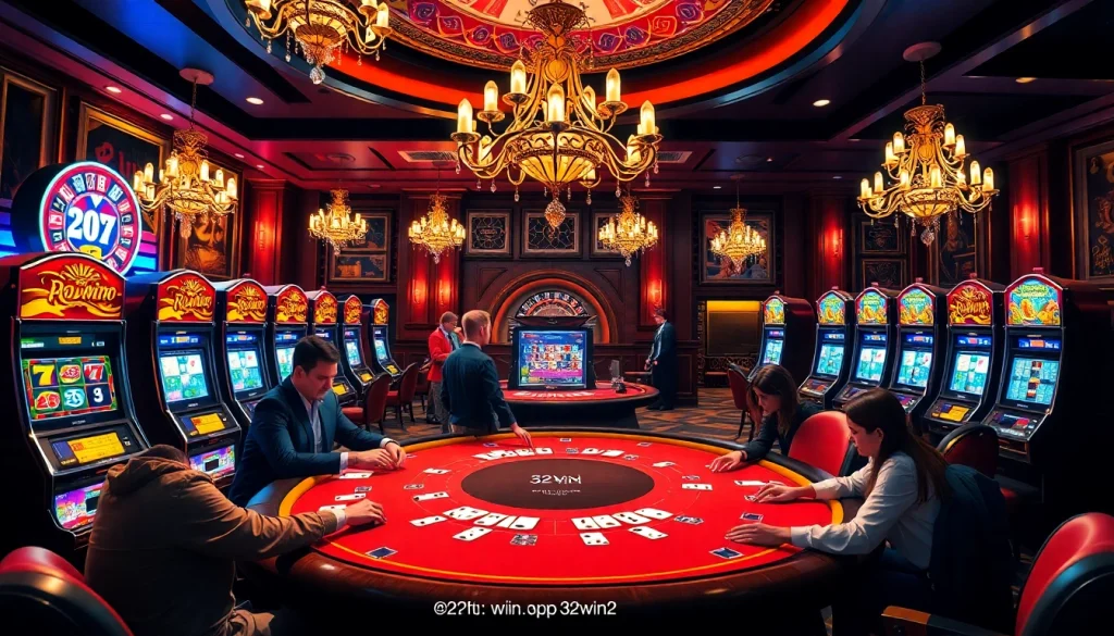 Experience the excitement of 32win2 with vibrant casino games and professional poker players.