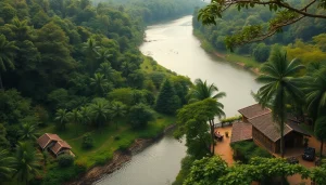 Dandeli Resorts overlooking the Kali River with adventure activities, lush vegetation, and cozy cottages