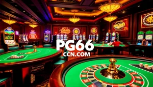Players enjoying high-stakes gaming at PG66 CN COM's luxurious casino.