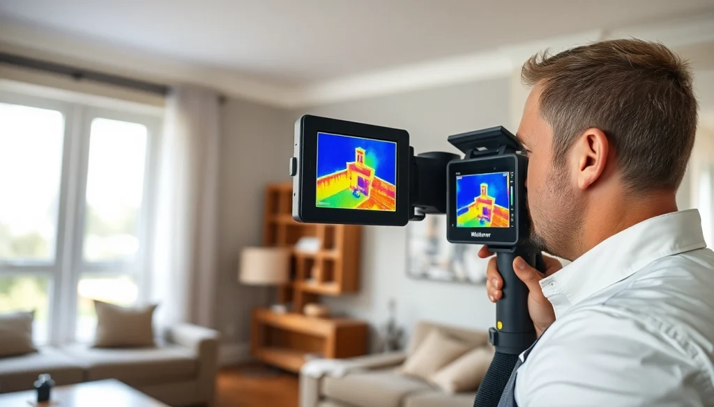 Scotland Leak Detection technician expertly utilizing thermal imaging to identify a water leak.