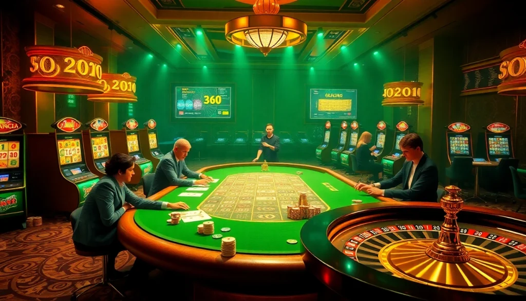 Experience the thrill of MM88 with vibrant casino tables and poker games in action.