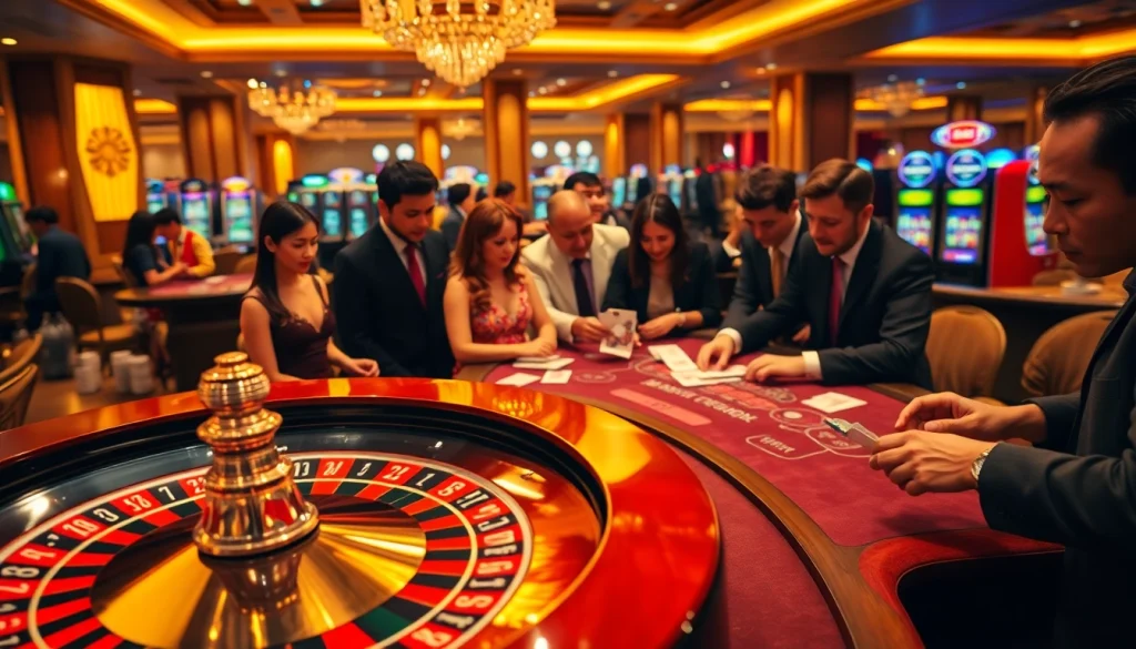 Experience thrilling casino action with "Nếu như vậy bám vào đây" while engaging at the roulette table.