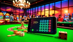 Experience the thrill of gambling with the 777g App in a vibrant casino environment.