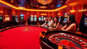Experience the thrill of casino gaming at Sunwin with elegant tables and exciting players.