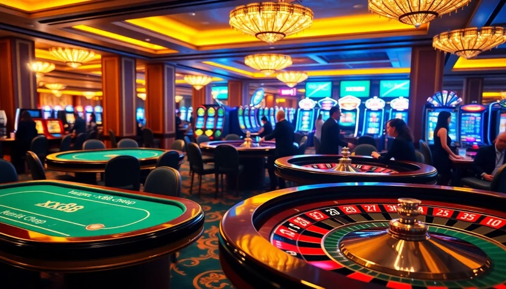 Experience the excitement of gambling at https://xx88.cheap/ with vibrant slot machines and live poker tables.