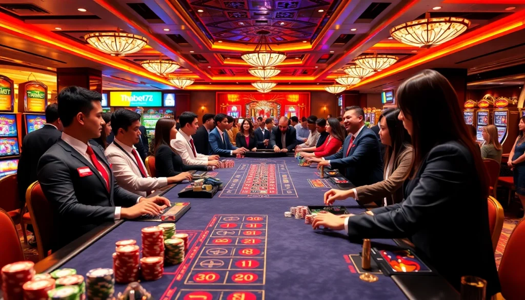 Experience the thrill of Thabet77 with vibrant casino games and professional dealers.