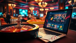 Engaging with the 333bet online platform while enjoying a luxurious casino experience.