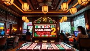 Menangkan permainan Mahjong Ways 2 slot dengan suasana kasino yang elegan dan meriah.