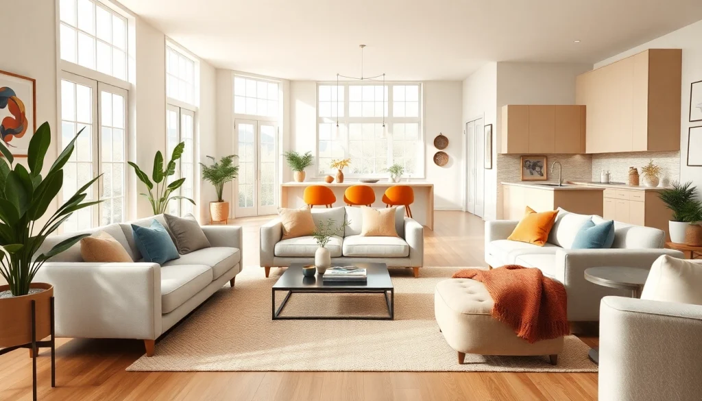 Transform a space with stunning home renovation designs featuring modern living areas.