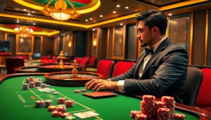 Winning at a vibrant online casino like https://www.jun88.org/ with colorful chips and immersive gameplay.