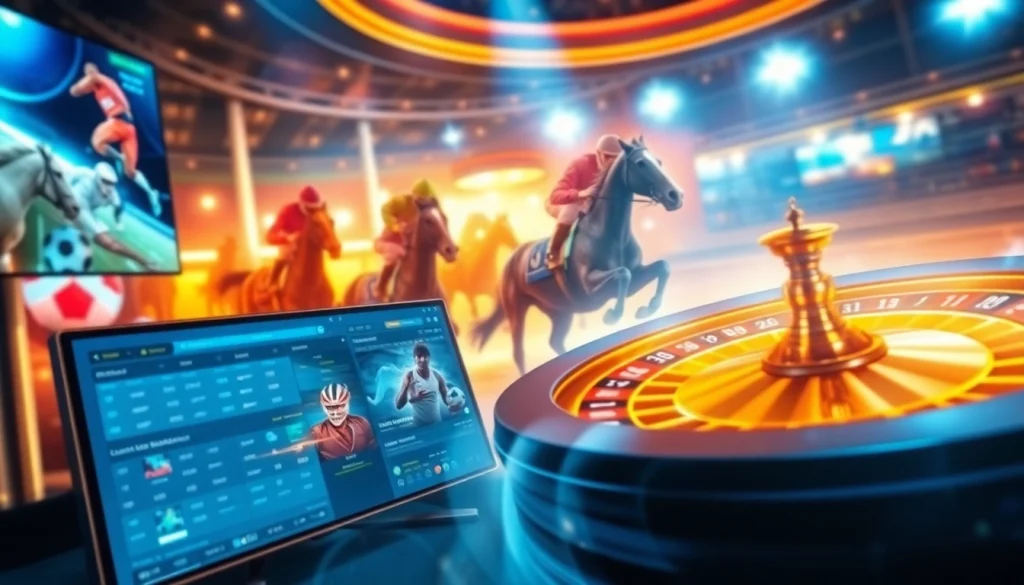 Engaging in sports betting at thể thao kkwin with a vibrant online interface showcasing various sports.