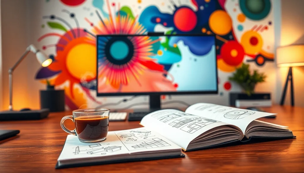 Découvrez le contenu inspirant sur iletaitunnuage.fr avec un bureau moderne et artistique.