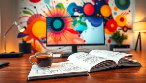 Découvrez le contenu inspirant sur iletaitunnuage.fr avec un bureau moderne et artistique.