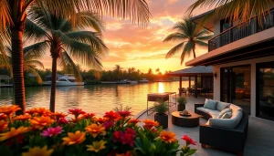 Dustin Rennie Mahogany Bay offers luxurious canal-front homes in Belize with stunning sunset views.