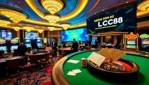 Engage in high-stakes action at Đăng Ký LC88, featuring vibrant casino tables and thrilling gaming experiences.