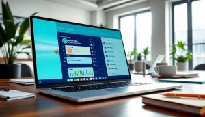Understand What is a CRM for WhatsApp through a modern office setting focused on digital customer management.