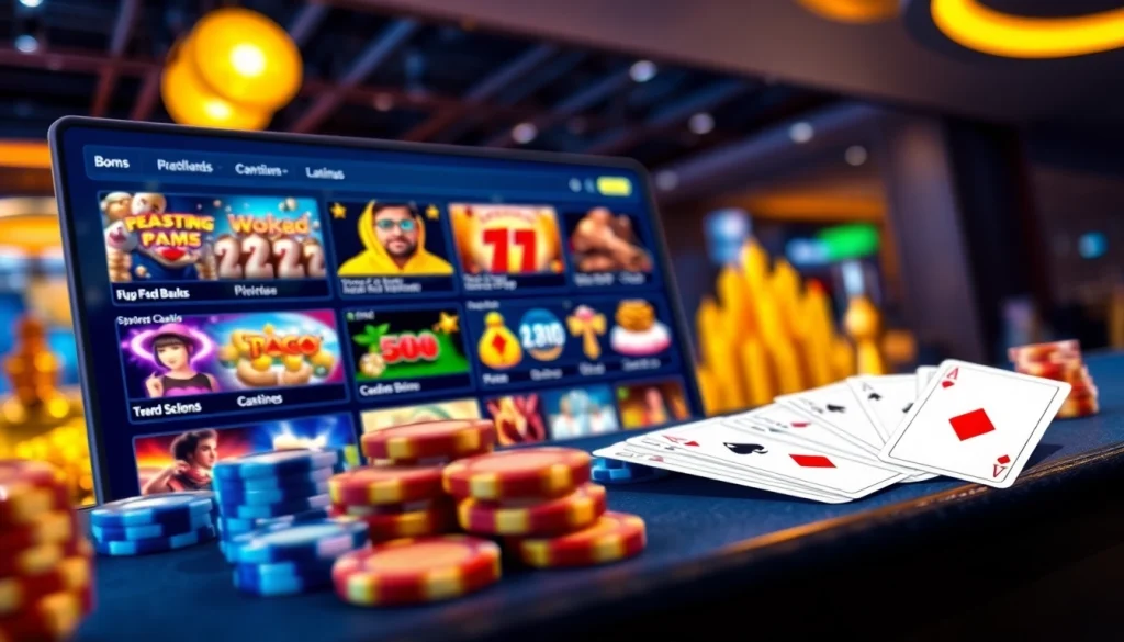 Online gaming platform display featuring vibrant casino games on http://hm88.blue/ with a modern and engaging design.