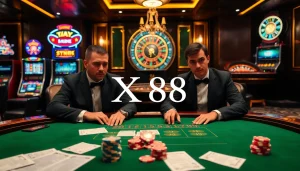 High-stakes Baccarat action at XX88 casino with players strategizing their bets.