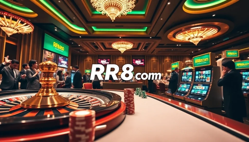 Enjoy betting at RR88com with exciting casino visuals and professional gaming elements.