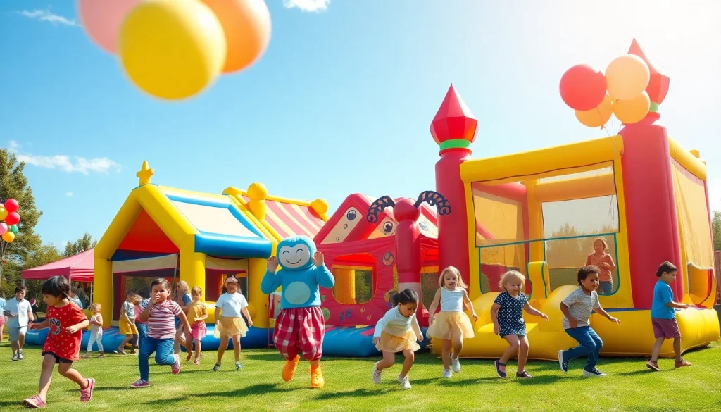 Engaging kids' entertainment by https://www.tcspecialentertainment4u.com featuring bounce houses and fun characters.