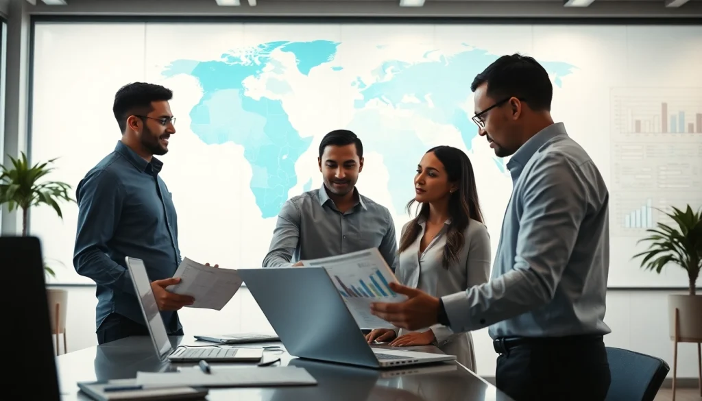 Analyze data insights at www.localscopeafrica.com with a professional research team in a modern office.