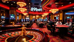 Experience the excitement of đăng ký 89bet at a luxurious casino gaming floor.