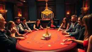 Experience the thrill of the new66 casino gaming atmosphere with vibrant poker action and roulette excitement.