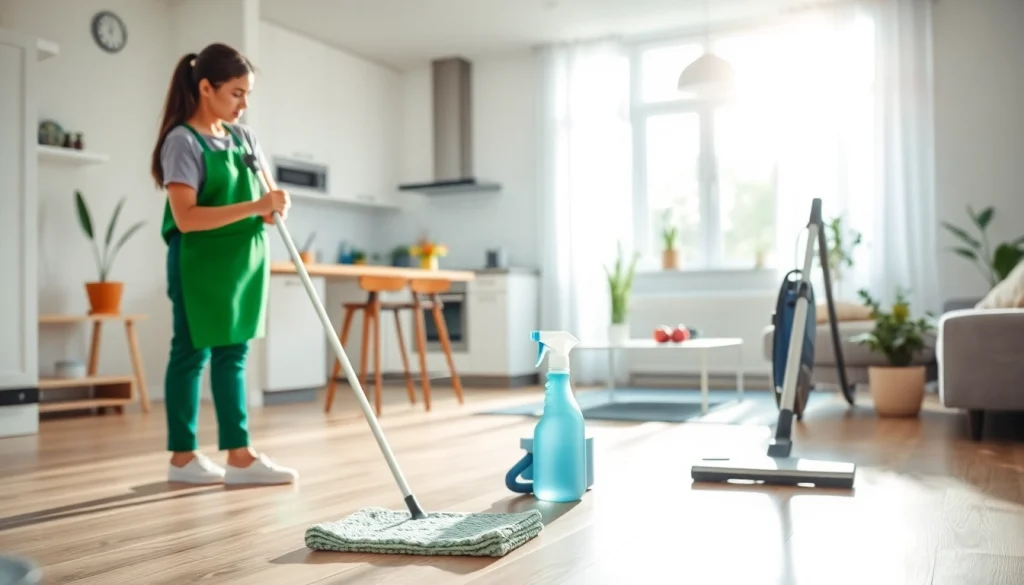 Experienced professional providing a Cleaning service in a modern home environment.