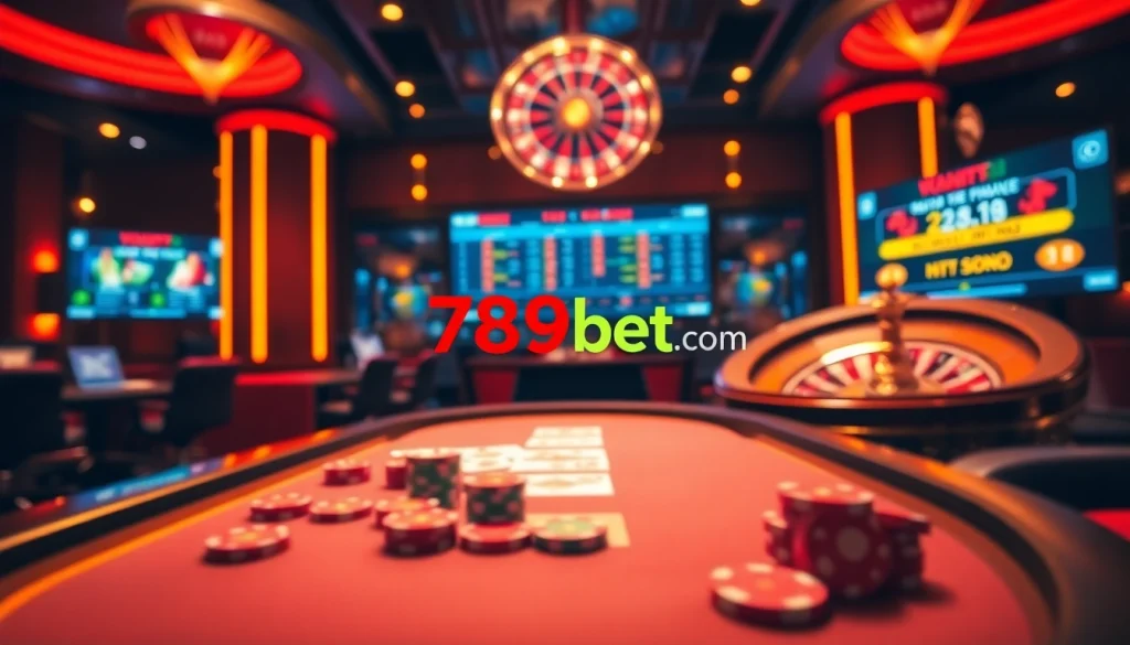 Engaging online casino experience featuring vibrant gaming elements at 789bet com.