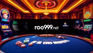 Experience the excitement of gambling at roo99.net with engaging casino tables and vibrant betting action.