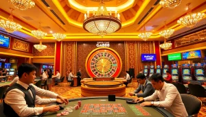 Experience excitement at Nhà Cái Ga888 with players engaging in thrilling casino games.