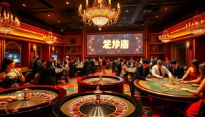 Engaging casino scene highlighting essential 주소모음 for modern gamblers.