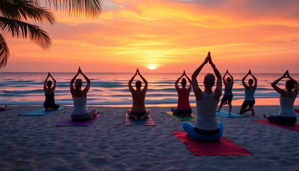 orbitnix.com의 요가 리트리트에서 평화롭게 운동하는 모습