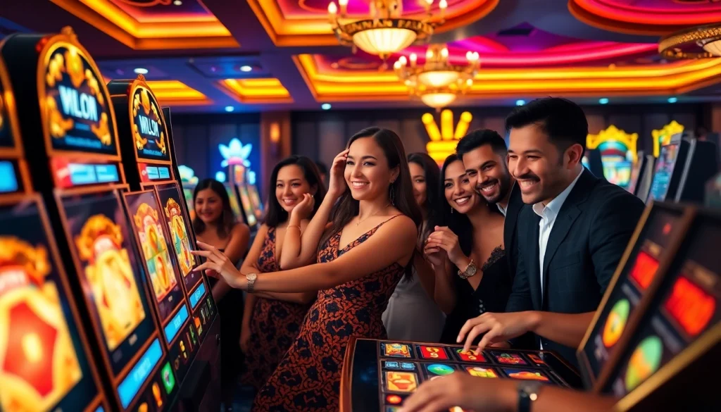 Pemain slot Dewanaga89 menikmati kemenangan yang mendebarkan dengan suasana kasino yang hidup dan permainan kelas atas.