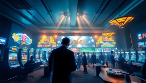 Engaging scene of Nhà cái xx88 showcasing vibrant online gambling experience with casino games and live sportsbook.