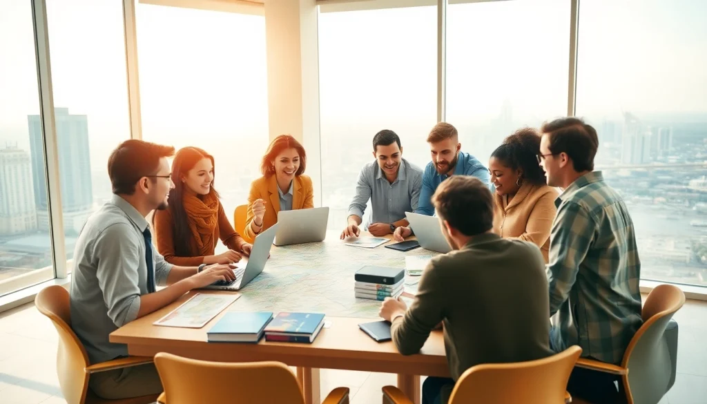 Plan your travels efficiently with a team at http://nuvelios.org, showcasing collaboration and diverse destinations.