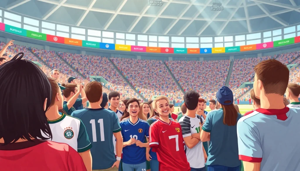 Engaging scene showcasing fans at a live event for https://thesportstribune.in.