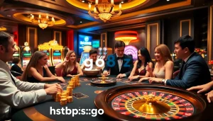Experience the thrill at https://go8.bz/ with players at an upscale casino table.
