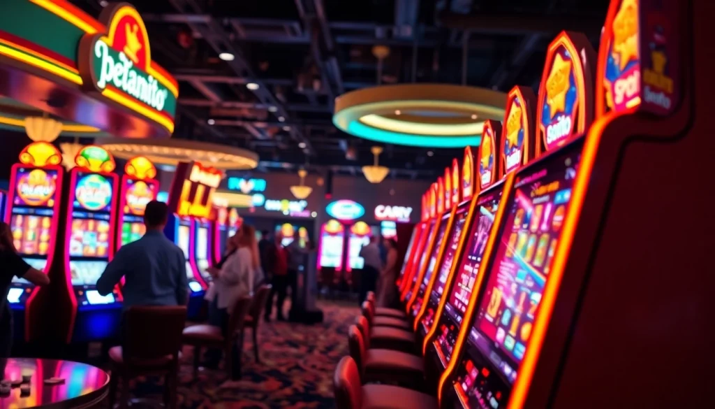 Menang besar di petanitoto dengan mesin slot yang penuh warna dan atmosfer yang menggembirakan.